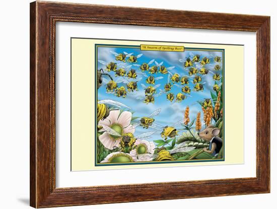 A Swarm of Spelling Bees-Richard Kelly-Framed Art Print