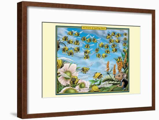 A Swarm of Spelling Bees-Richard Kelly-Framed Art Print