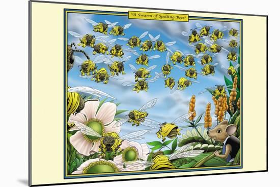A Swarm of Spelling Bees-Richard Kelly-Mounted Art Print