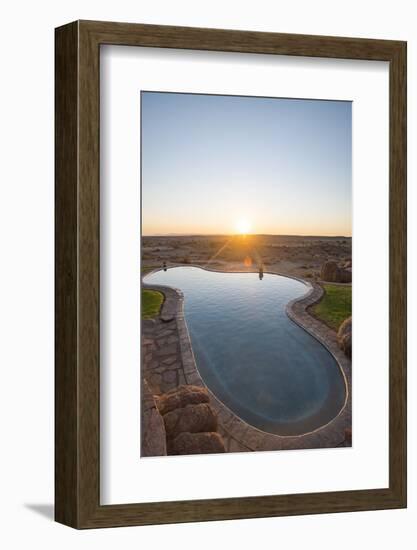 A Swimming Pool on the Edge of the Desert at Canyon Lodge Near the Fish River Canyon, Namibia-Alex Treadway-Framed Photographic Print