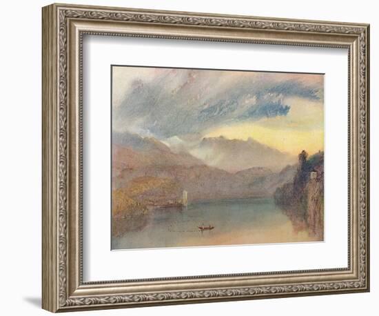 'A Swiss Lake', 1909-JMW Turner-Framed Giclee Print