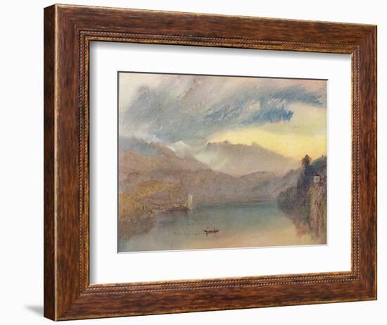 'A Swiss Lake', 1909-JMW Turner-Framed Giclee Print