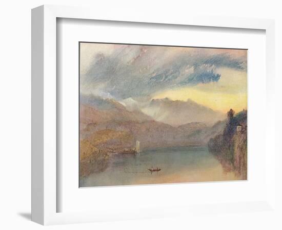 'A Swiss Lake', 1909-JMW Turner-Framed Giclee Print