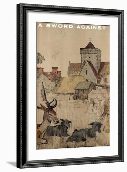 A Sword Against, from the Series 'The Empire Stands for Peace'-null-Framed Giclee Print