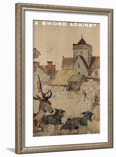 A Sword Against, from the Series 'The Empire Stands for Peace'-null-Framed Giclee Print