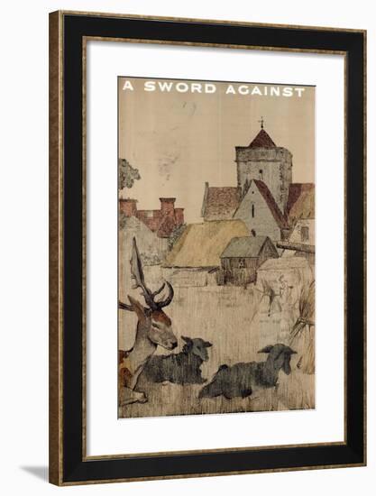 A Sword Against, from the Series 'The Empire Stands for Peace'-null-Framed Giclee Print