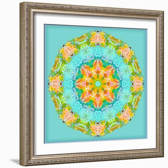 A Symmetric Floral Montage-Alaya Gadeh-Framed Photographic Print