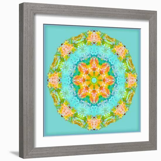 A Symmetric Floral Montage-Alaya Gadeh-Framed Photographic Print