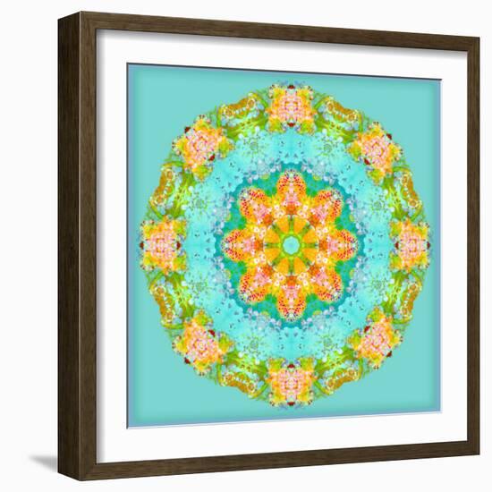 A Symmetric Floral Montage-Alaya Gadeh-Framed Photographic Print