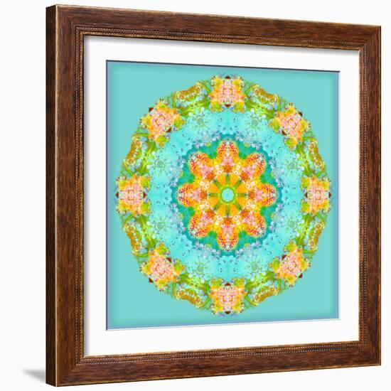 A Symmetric Floral Montage-Alaya Gadeh-Framed Photographic Print