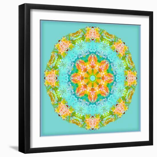 A Symmetric Floral Montage-Alaya Gadeh-Framed Photographic Print