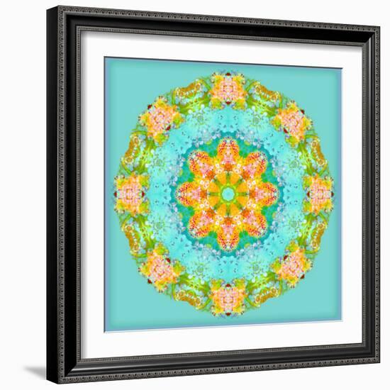 A Symmetric Floral Montage-Alaya Gadeh-Framed Photographic Print