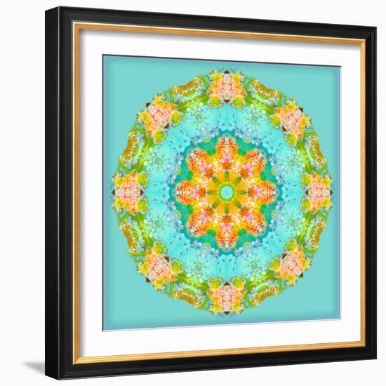 A Symmetric Floral Montage-Alaya Gadeh-Framed Photographic Print