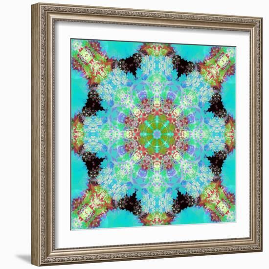 A Symmetric Ornament from Flowers, Photograph, Layer Work-Alaya Gadeh-Framed Photographic Print