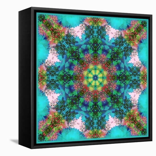 A Symmetric Ornament from Flowers, Photograph, Layer Work-Alaya Gadeh-Framed Premier Image Canvas