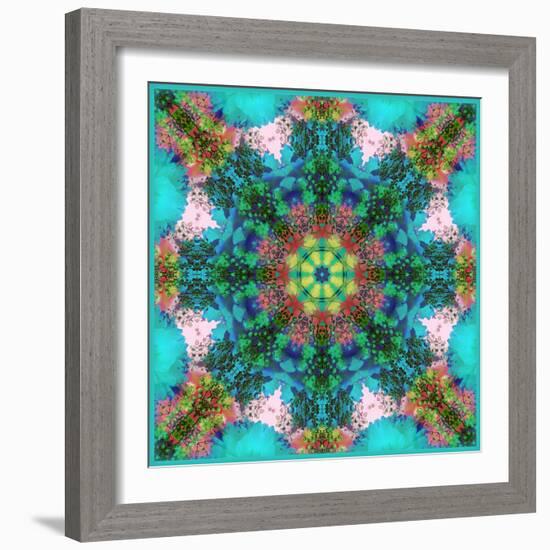 A Symmetric Ornament from Flowers, Photograph, Layer Work-Alaya Gadeh-Framed Photographic Print