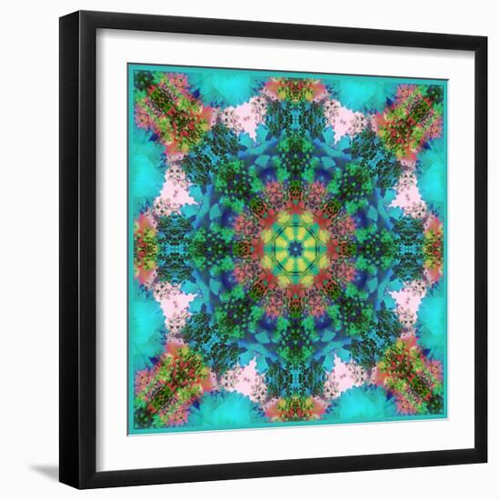 A Symmetric Ornament from Flowers, Photograph, Layer Work-Alaya Gadeh-Framed Photographic Print