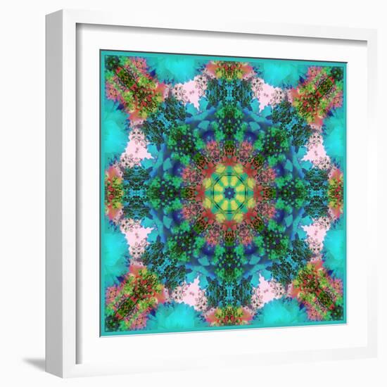 A Symmetric Ornament from Flowers, Photograph, Layer Work-Alaya Gadeh-Framed Photographic Print