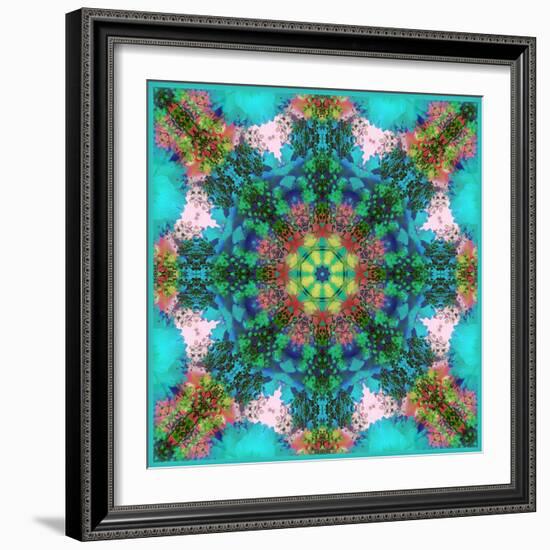 A Symmetric Ornament from Flowers, Photograph, Layer Work-Alaya Gadeh-Framed Photographic Print