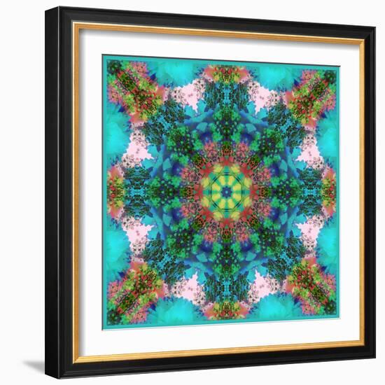 A Symmetric Ornament from Flowers, Photograph, Layer Work-Alaya Gadeh-Framed Photographic Print