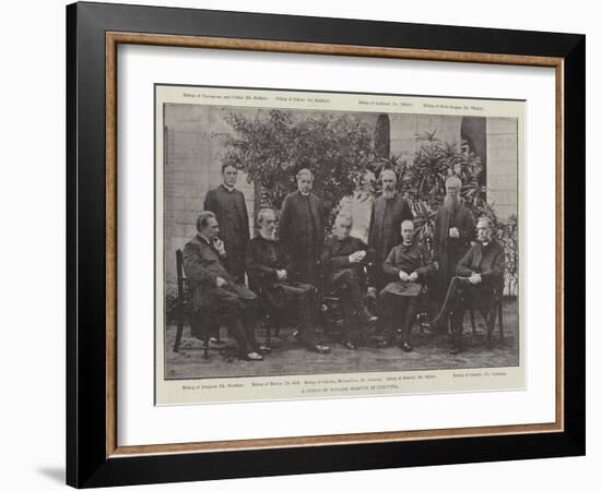 A Synod of English Bishops at Calcutta-null-Framed Giclee Print