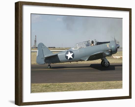 A T-6 Harvard Trainer Aircraft in Midland, Texas-Stocktrek Images-Framed Photographic Print