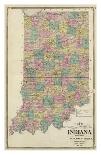 New Sectional and Township Map of Indiana, c.1876-A^ T^ Andreas-Art Print