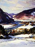 The First Snow-A.T. Hibbard-Laminated Giclee Print