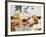 A Table Laid with Antipasti and Red Wine-Ulrike Koeb-Framed Photographic Print