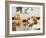 A Table Laid with Antipasti and Red Wine-Ulrike Koeb-Framed Photographic Print