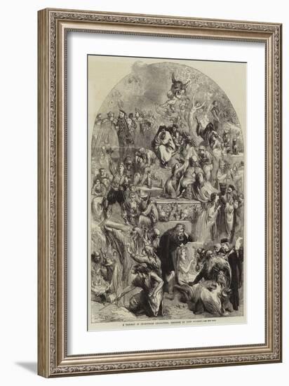 A Tableau of Shakespeare Characters-Sir John Gilbert-Framed Giclee Print