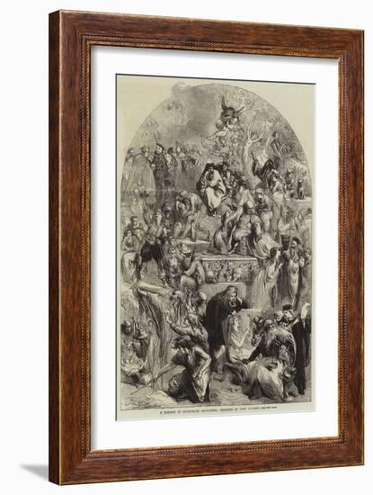 A Tableau of Shakespeare Characters-Sir John Gilbert-Framed Giclee Print