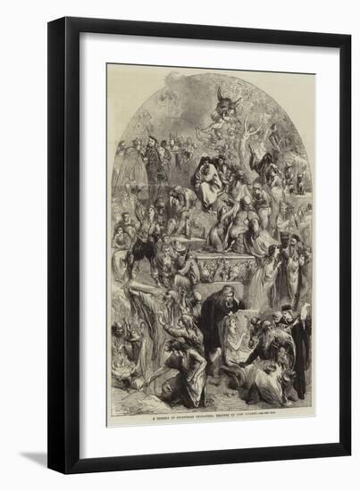 A Tableau of Shakespeare Characters-Sir John Gilbert-Framed Giclee Print