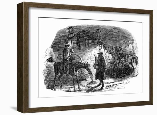 A Tale of Two Cities by Charles Dickens-George Cruikshank-Framed Giclee Print