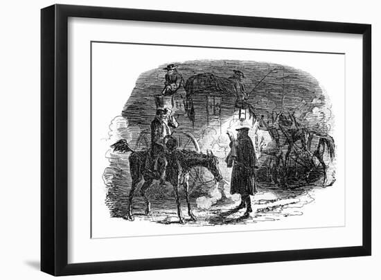 A Tale of Two Cities by Charles Dickens-George Cruikshank-Framed Giclee Print