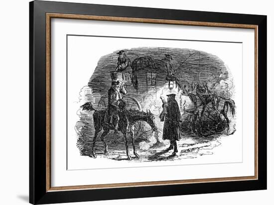 A Tale of Two Cities by Charles Dickens-George Cruikshank-Framed Giclee Print