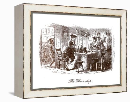 A Tale of Two Cities by Charles Dickens-Hablot Knight Browne-Framed Premier Image Canvas