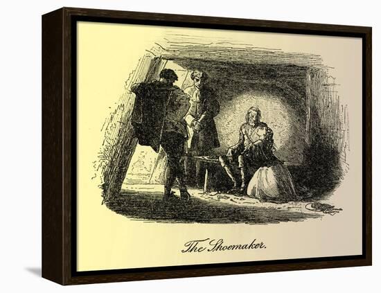 A Tale of Two Cities by Charles Dickens-Hablot Knight Browne-Framed Premier Image Canvas