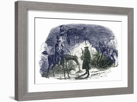 A Tale of Two Cities by Charles Dickens-George Cruikshank-Framed Giclee Print