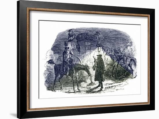 A Tale of Two Cities by Charles Dickens-George Cruikshank-Framed Giclee Print