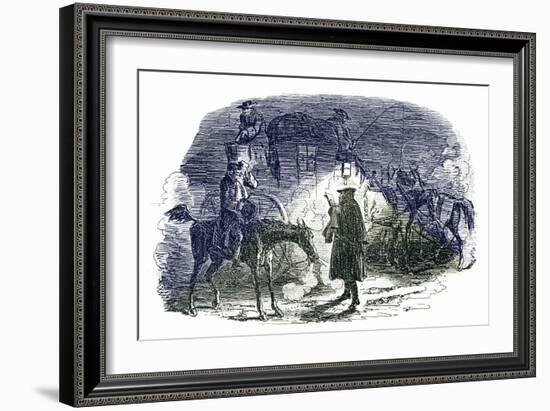 A Tale of Two Cities by Charles Dickens-George Cruikshank-Framed Giclee Print