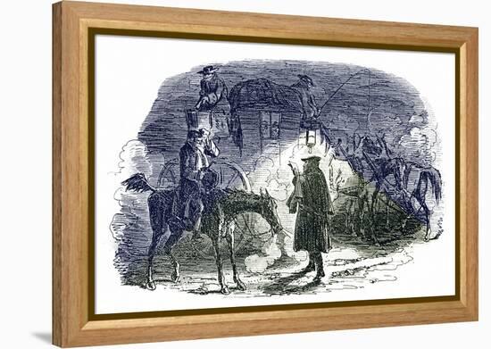 A Tale of Two Cities by Charles Dickens-George Cruikshank-Framed Premier Image Canvas