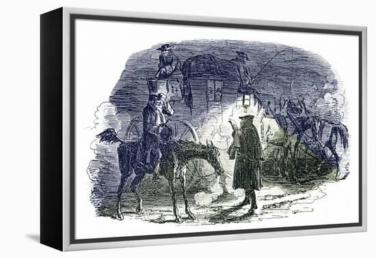 A Tale of Two Cities by Charles Dickens-George Cruikshank-Framed Premier Image Canvas