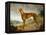 A Tan Greyhound Bitch in an Extensive River Landscape-F. H. Roscoe-Framed Premier Image Canvas