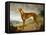A Tan Greyhound Bitch in an Extensive River Landscape-F. H. Roscoe-Framed Premier Image Canvas