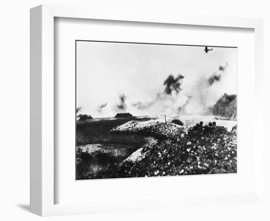 A Tank and Air Battle-null-Framed Photographic Print
