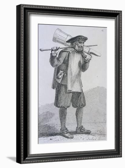 A Tankard Bearer' C1680, Cries of London, (C1819)-John Thomas Smith-Framed Giclee Print