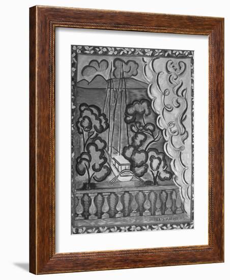 A Tapestry Created by Artist Henri Matisse-null-Framed Photographic Print