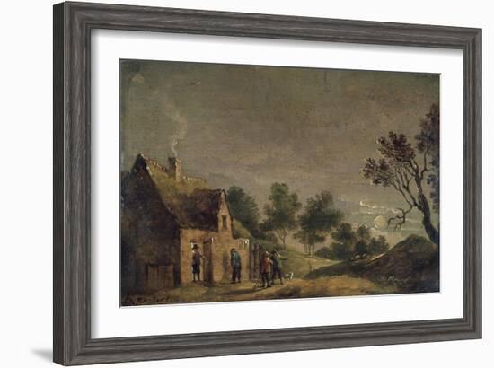 A Tavern at Night, 17th Century-David Teniers the Younger-Framed Giclee Print
