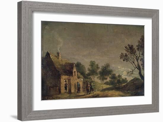 A Tavern at Night, 17th Century-David Teniers the Younger-Framed Giclee Print